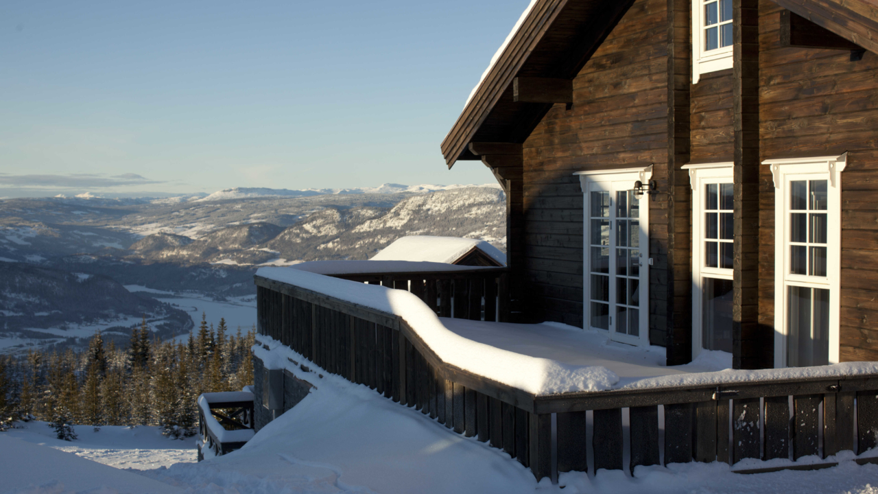 Hytte fasade på Mosetertoppen Panorama